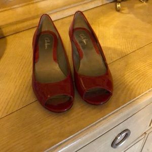 Cole Haan red patent leather shoes
